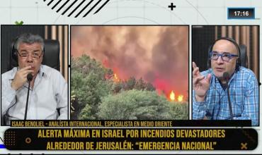  Isaac Benoliel, analista internacional, en Fenix: “El incendio en Jerusalén fue provocado; lo confirma el hallazgo de bidones con nafta”