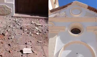 Fuerte sismo provocó daños en la Capilla de Santo Domingo en Campanas