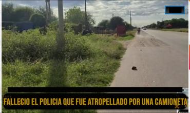 El lugar donde fue atropellado el policía aún refleja la violencia del impacto