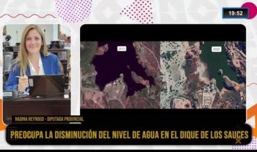 Nadina Reynoso, diputada provincial, en Fenix: denuncian ocultamiento del gobierno sobre la crisis hídrica en el dique Los Sauces