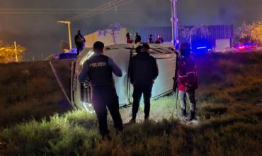 Vuelco en Ruta Nacional 38: Dos personas resultaron ilesas