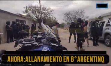 Operativos en Barrio Argentino: dos allanamientos, dos detenidos y secuestro de estupefacientes