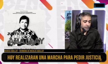 Marcha por Nicolás Aballay: su hermana pide justicia y celeridad en la causa