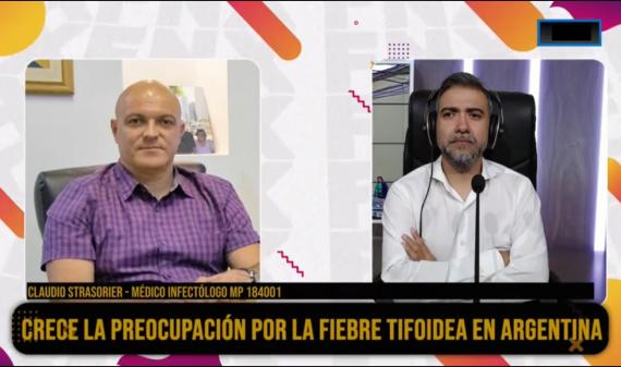 Claudio Strasorier en Fénix: “La fiebre tifoidea se genera por alimentos o agua contaminada”