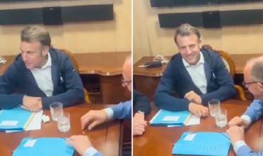 Polémica: Una supuesta bolsita con cocaína en el escritorio de Emmanuel Macron