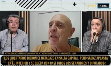 Néstor Sánchez, periodista de Salta, en Fenix: el oficialismo provincial y La Libertad Avanza concentran dos tercios del electorado