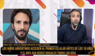 Nahuel Arias de UNICEF: “Los chicos acceden cada vez más temprano al celular y eso es una señal de alerta”