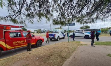 Un motociclista resultó herido tras chocar con una camioneta en Av. 2 de Abril y Base Primavera