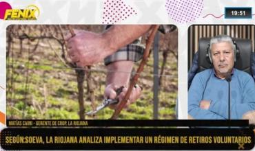 Matías Caimi, gerente de La Riojana explicó en Fenix que se darán retiros voluntarios dentro de un procedimiento preventivo de crisis