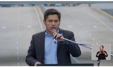 "No es verdad que no hay plata": Axel Kicillof criticó a Javier Milei al inaugurar un viaducto en Burzaco