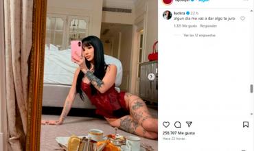La Joaqui deslumbró con una sesión de fotos y la romántica reacción de Luck Ra se hizo viral