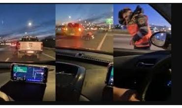Un efectivo de la Caminera de Córdoba fue arrastrado por un auto en fuga y se salvó de milagro