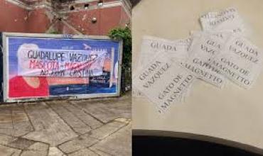 Violencia: nuevo ataque al edificio de Radio Rivadavia con agravios a Guadalupe Vázquez y panfletos agresivos