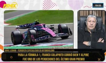 Jorge Legnani, periodista especializado: “Franco Colapinto corrió muy bien, pero Alpine está en el peor momento de su historia”