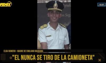 Habló la madre del joven policia que se tiro de una camioneta: “Yo no voy a descansar hasta que paguen lo que han hecho”