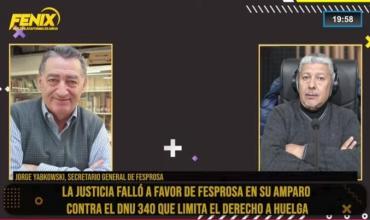  Jorge Yabkowski de Fesprosa: “La Justicia nos dio la razón y frenó el artículo que limitaba el derecho a huelga”