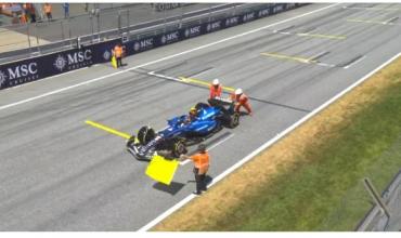 Dramático momento con el auto de Carlos Sainz en la previa de la largada en el GP de Austria