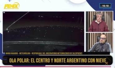 Mario Navarro, meteorólogo: ola polar y nieve en el centro y norte del país