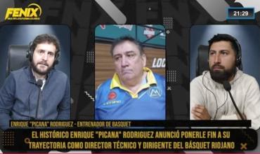 Enrique “Picana” Rodríguez anunció su retiro como técnico y dirigente del básquet riojano