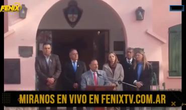 Ricardo Quintela encabezó el acto por el 9 de Julio en Chuquis