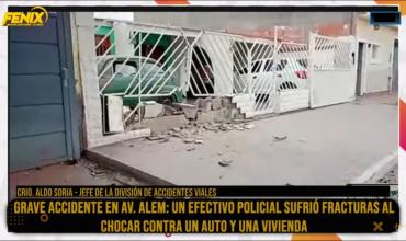 Crio. Aldo Soria sobre el accidente en barrio Vargas: “El Renault Clio perdió el control, se cruzó de carril y colisionó con la motocicleta”