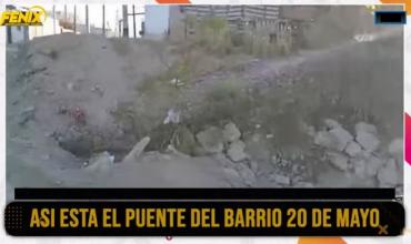 NotiDenuncia Fénix: Vecinos del barrio 20 de Mayo reclaman por la falta de reparación del puente caído