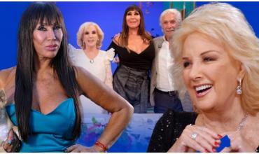 Mirtha Legrand y Moria Casán superaron las peleas del pasado y tuvieron un cálido reencuentro: “Fue una mesa muy agradable”