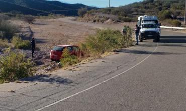 Accidente sin heridos en la Ruta 78: un matrimonio perdió el control del vehículo