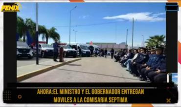 Miguel Zárate en la entrega de nuevos móviles a la policía: “El 100% de estas unidades estará en la calle”