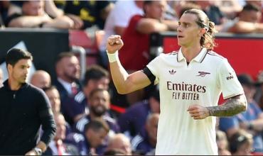 Arsenal, en el debut de Heinze como ayudante de Arteta, le ganó a Manchester United que no tuvo ni en el banco a Garnacho