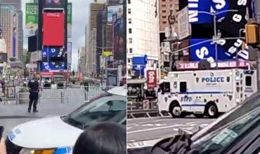 Pánico en Estados Unidos: evacuaron la zona de Times Square por una amenaza de bomba