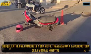 Accidente en zona oeste dejó mujer hospitalizada