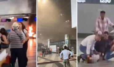 Incidente en el aeropuerto de Milán: un hombre provocó un incendio y fue detenido