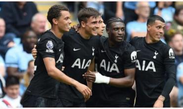 El Tottenham del “Cuti” Romero dio la sorpresa en la Premier League y le ganó al Manchester City