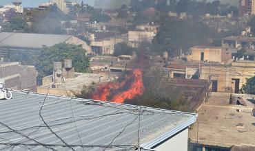 Incendio en una vivienda abandonada del barrio San Román