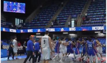 Escandaloso final en la derrota de Argentina ante República Dominicana por la AmeriCup