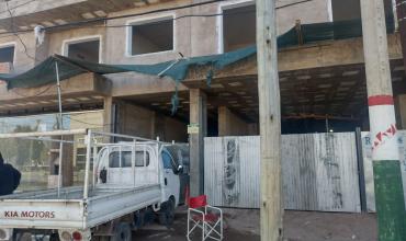 Dañaron un depósito en una obra en construcción en avenida Facundo Quiroga