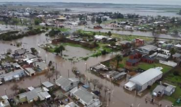 Emergencia hídrica en María Teresa: la localidad santafesina más afectada por el temporal