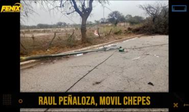 Ulapes: la tormenta de Santa Rosa provocó destrozos y suspendieron las clases en todos los niveles