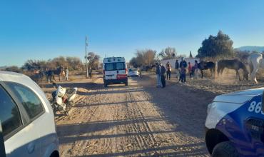 Vinchina: un hombre de 78 años sufrió una caída de caballo y fue trasladado al hospital