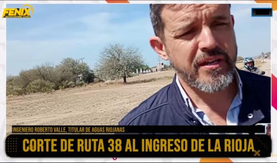 El gerente de Aguas Riojanas promete soluciones tras corte de Ruta 38 por falta de agua en barrio Eduardo Menem