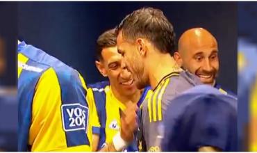 El emotivo abrazo de Ángel Di María y Leandro Paredes: la reacción de las hijas de “Fideo"