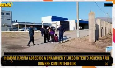 Intentó agredir a una mujer y luego a un hombre con un tenedor en zona norte