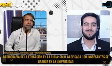 Joaquín Aranguiz en Fénix: “En La Rioja solo se gradúa el 3,5% de los ingresantes universitarios”