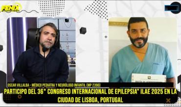 Oscar Villalba participó en el Congreso Internacional de Epilepsia en Lisboa