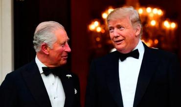 Donald Trump inició su visita oficial a Londres con un encuentro histórico con el rey Carlos III