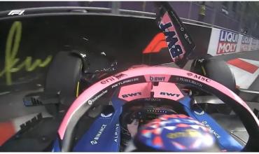 Colapinto sufrió un fuerte choque en la Q1 y largará desde la posición 16° en el Gran Premio de Azerbaiyán