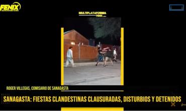 Primavera en Sanagasta: incidentes durante los festejos dejaron 3 menores demorados, 2 mayores detenidos y un local con daños