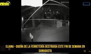 Primavera en Sanagasta: Menor en estado de ebriedad rompió el vidrio de una ferretería con un ladrillo