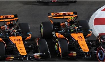 GP de Singapur: McLaren fue bicampeón de constructores después de 34 años pero Piastri y Norris se tocaron y prometen guerra por el título